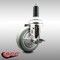 Service Caster 4 Inch 316SS Gray Polyurethane Swivel 1 Inch Expanding Stem Caster Brake SCC-SS316EX20S414-PPUB-TLB-1 - alternate 3